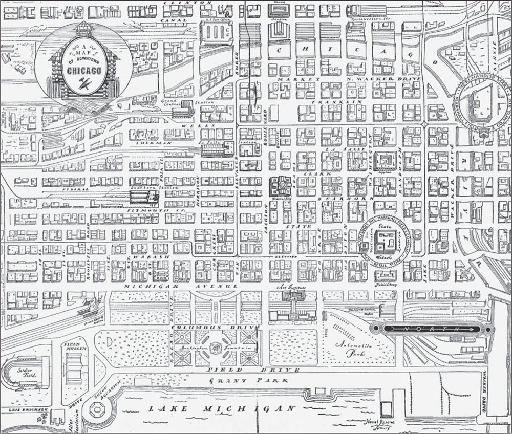 Marshall Field Companys retail store center right circled stood at the - photo 2