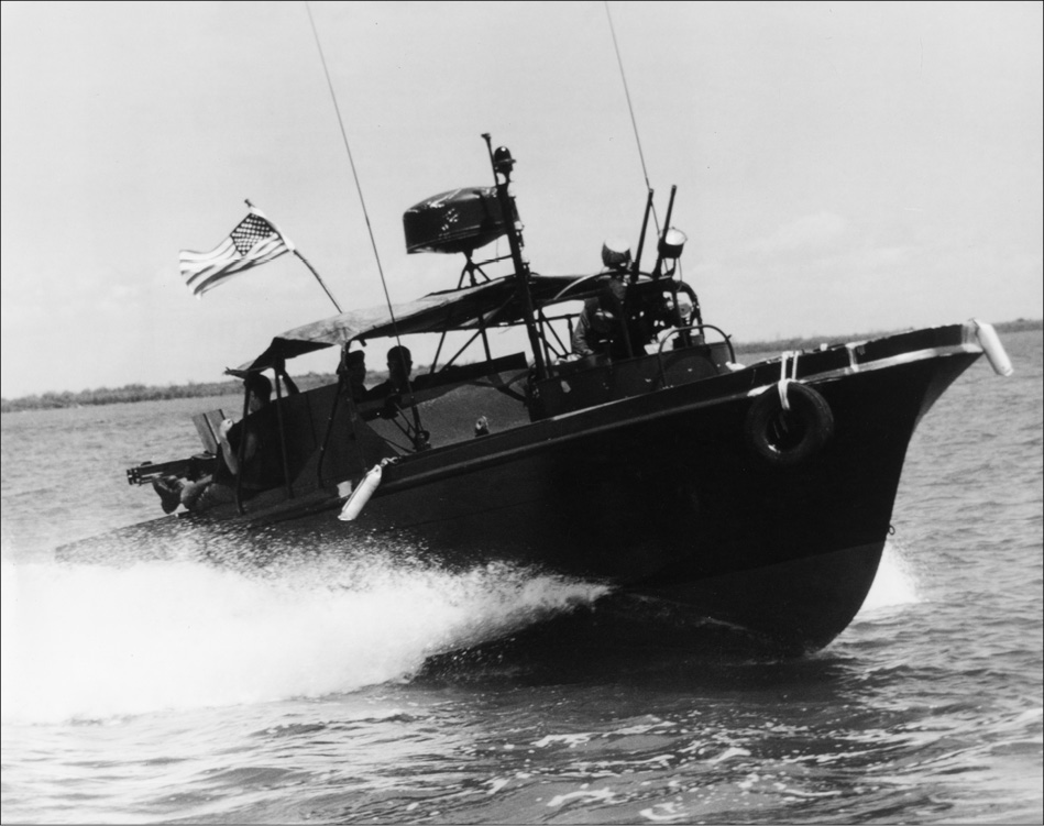 A river patrol boat PBR speeds along a South Vietnamese river NHHC K31134 - photo 5