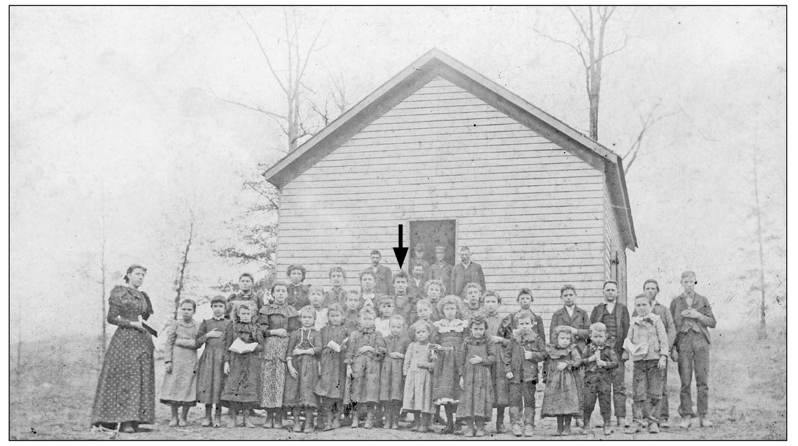 In this picture taken about 1914 a group of students from the Hall School are - photo 7