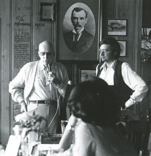 Howard Hawks and Joseph McBride at Laguna Beach seminar October 22 1977 - photo 2