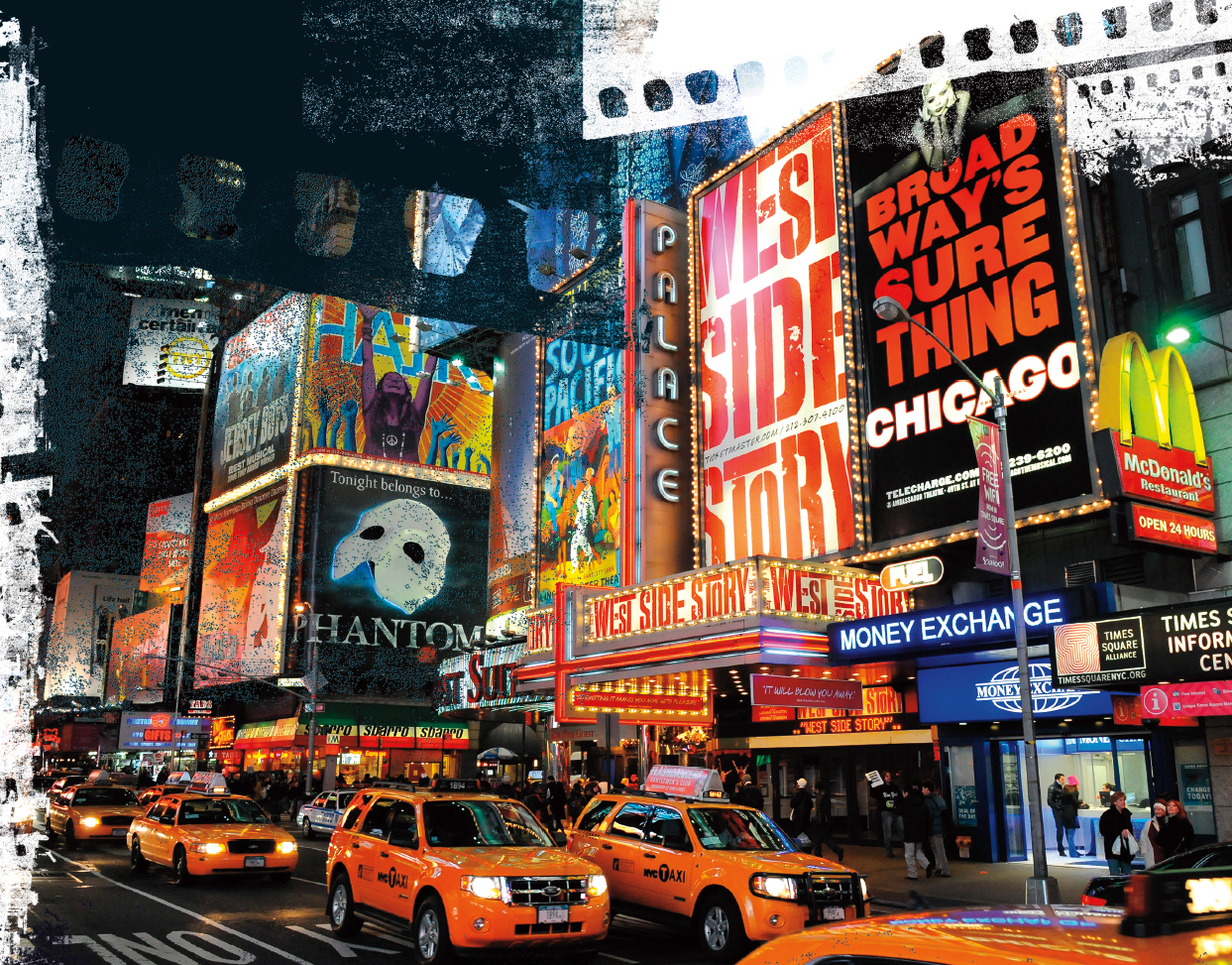 Times Square in New York is the heart of the Broadway Theater District Working - photo 7