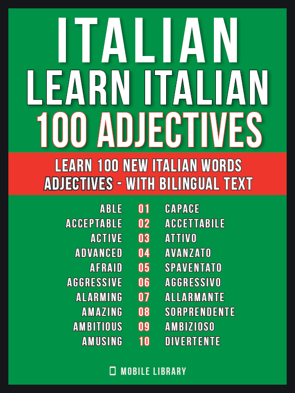 100 ADJECTIVES WITH BILINGUAL TEXT N In English In Italiano 1 - photo 3