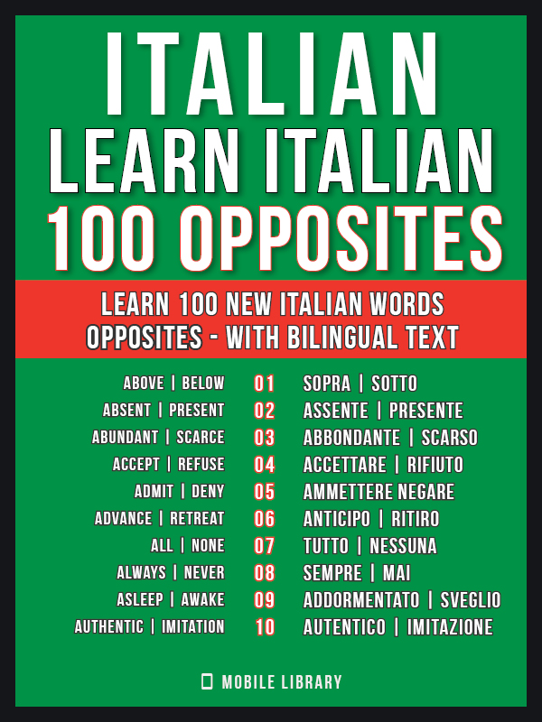 100 OPPOSITE WORDS WITH BILINGUAL TEXT N In English In Italiano - photo 2