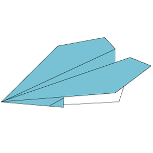 Step 7 Finished The step paper folding a paper plane 1 Paper Plane 2 - photo 9