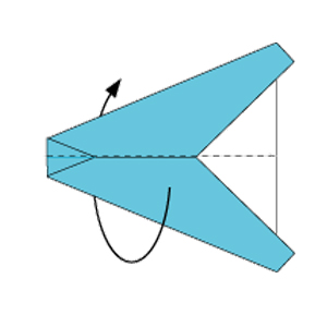 Step 5 Fold in half Step 6 Fold in the dotted line Step 7 Fold in - photo 15