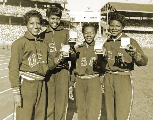 Image Credit AP Wilma Rudolph second from left holding her bronze medal - photo 4