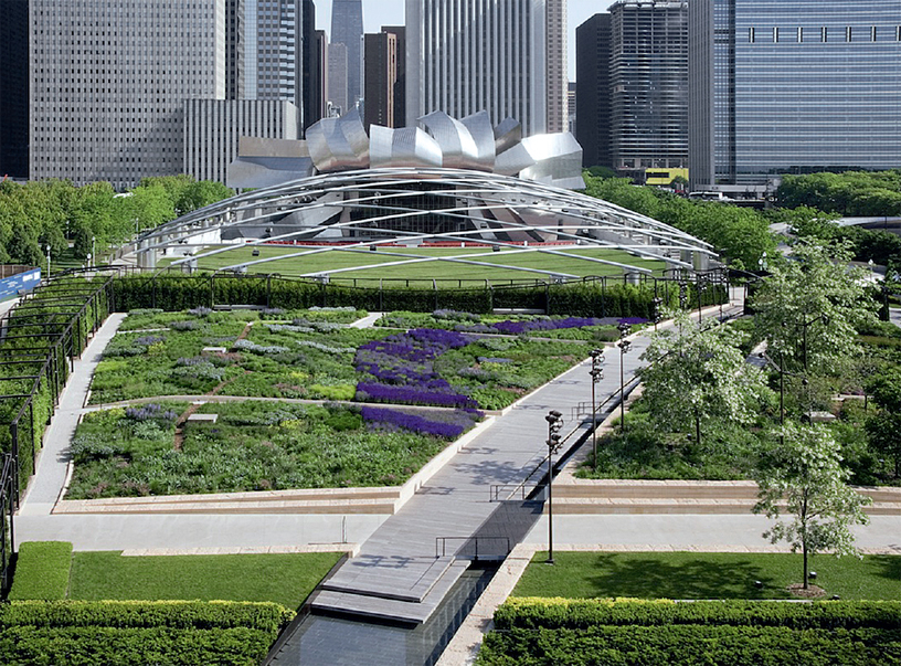 01 Looking over the Lurie Garden from the south from the roof of the Art - photo 3