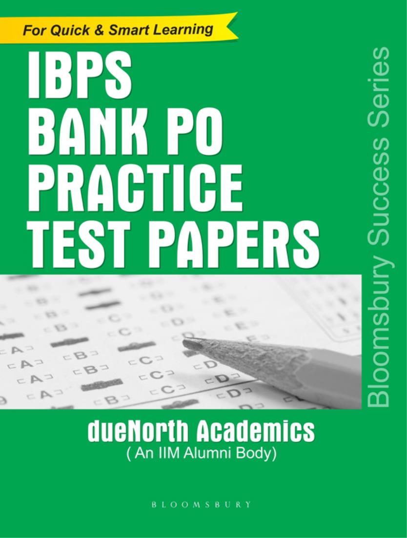 IBPS Bank PO Practice Test Papers IBPS Bank PO Practice Test Papers dueNorth - photo 1