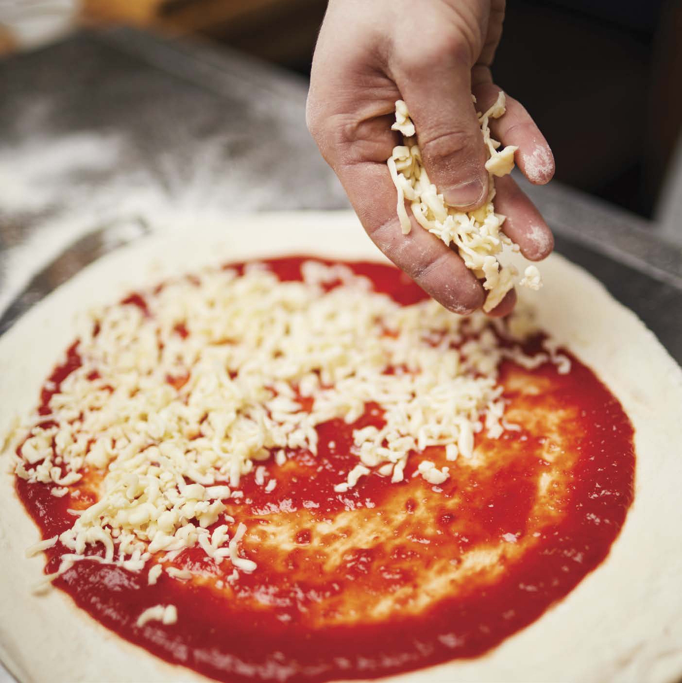 EASY CHEESY PIZZA Ingredients one ball pizza dough one 8-ounce can - photo 3