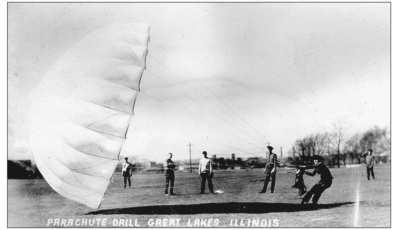 One aspect of training for Great Lakes aviation personnel was the parachute - photo 5