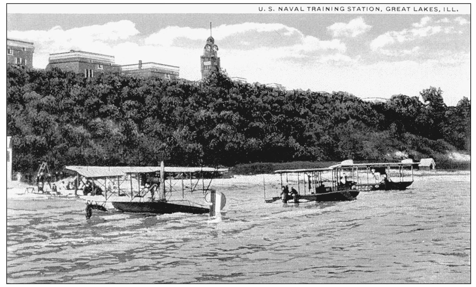 This picture postcard scene from around the early 1930s shows the seaplane - photo 7