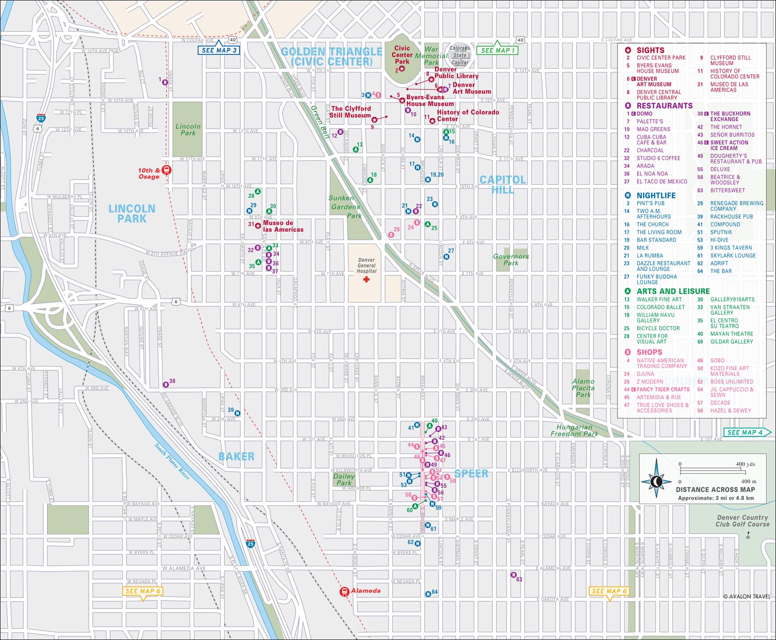 Map 3 LoDo and Platte River Valley map halves follow - photo 7