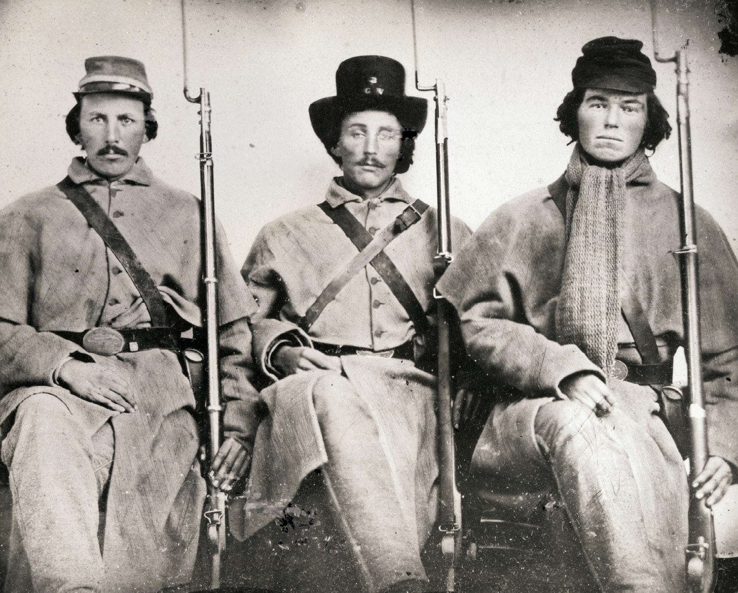 Confederate soldiers in 1862The men stare at you with cold eyes One of them - photo 6