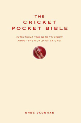 Greg Vaughan - The Cricket Pocket Bible