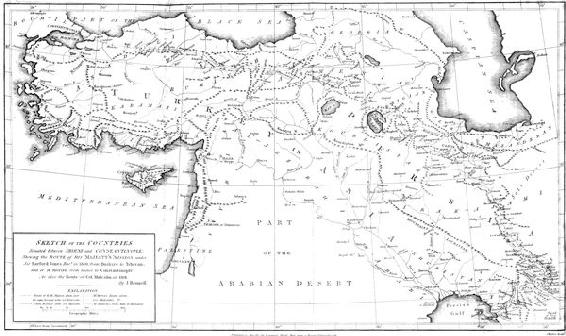 SKETCH OF THE COUNTRIES Situated between SHIRAZ and CONSTANTINOPLE Shewing - photo 1