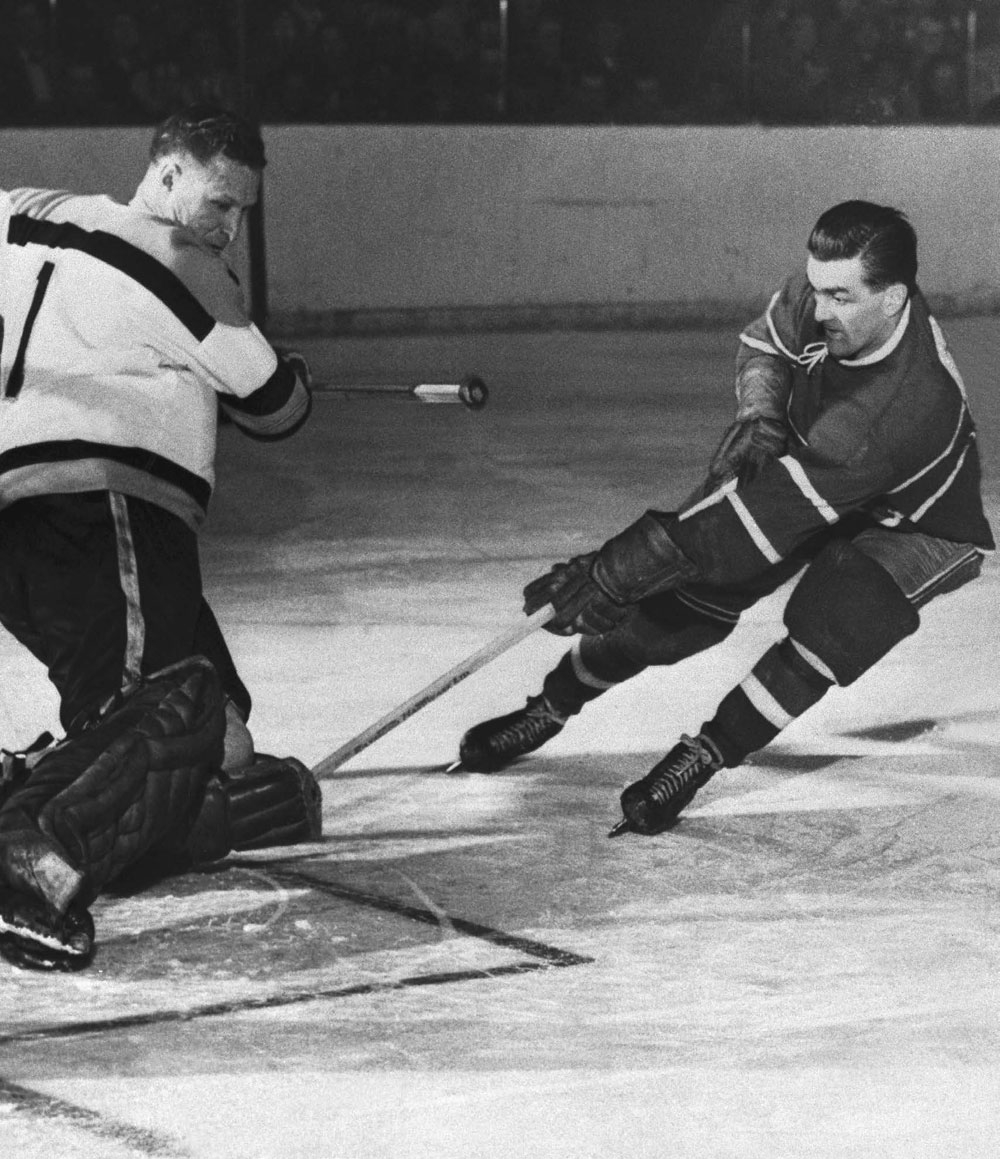 MAURICE RICHARD OFTEN PLAYED ON A LINE WITH TOE BLAKE AND ELMER LACH AND THEY - photo 8