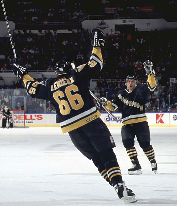 IN A SIGN OF THINGS TO COME MARIO LEMIEUX SCORED ON HIS FIRST SHOT DURING HIS - photo 9