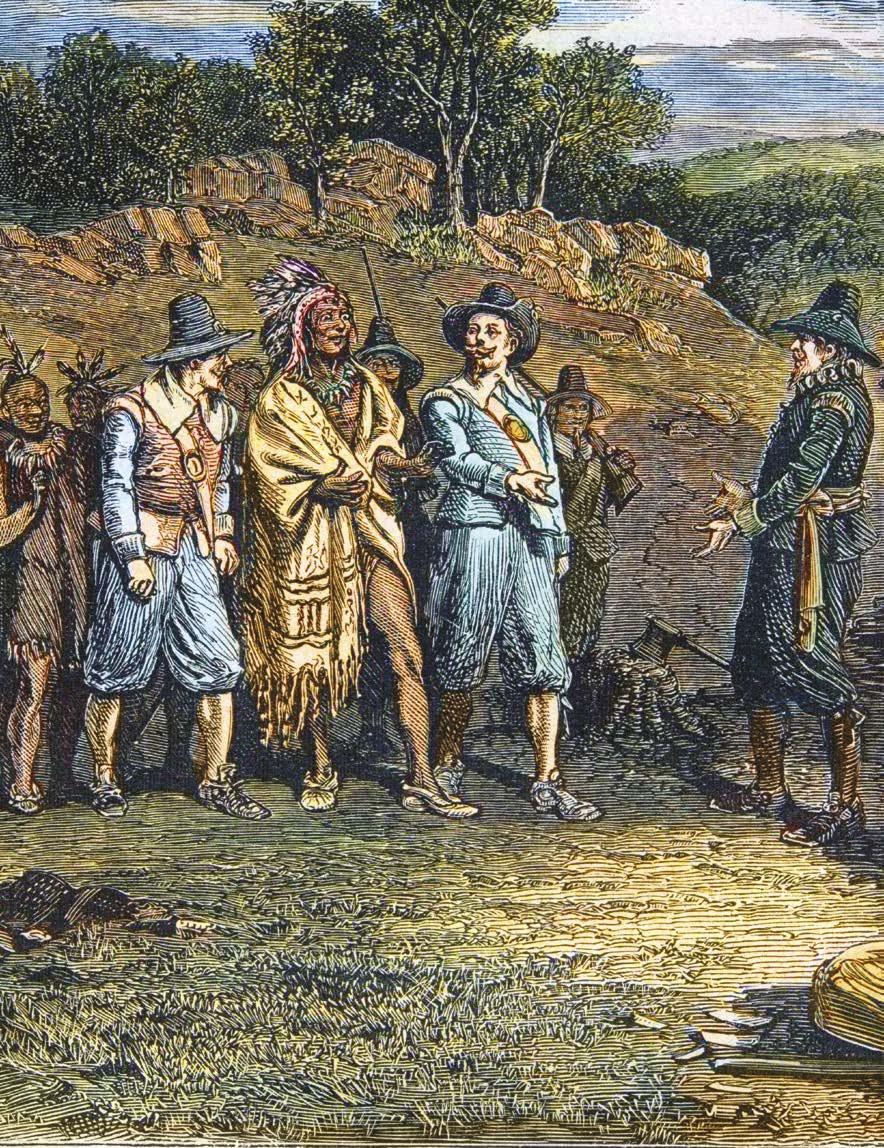 This illustration shows the first time Massasoita Wampanoag leader visited the - photo 5