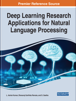 L. Ashok Kumar - Deep Learning Research Applications for Natural Language Processing