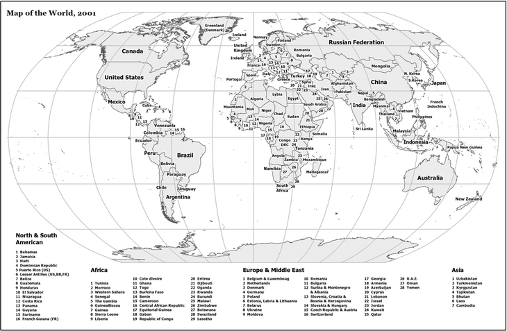 The World in 2001 Colonial Empires in 1945 Colonial Empires in 2001 - photo 4