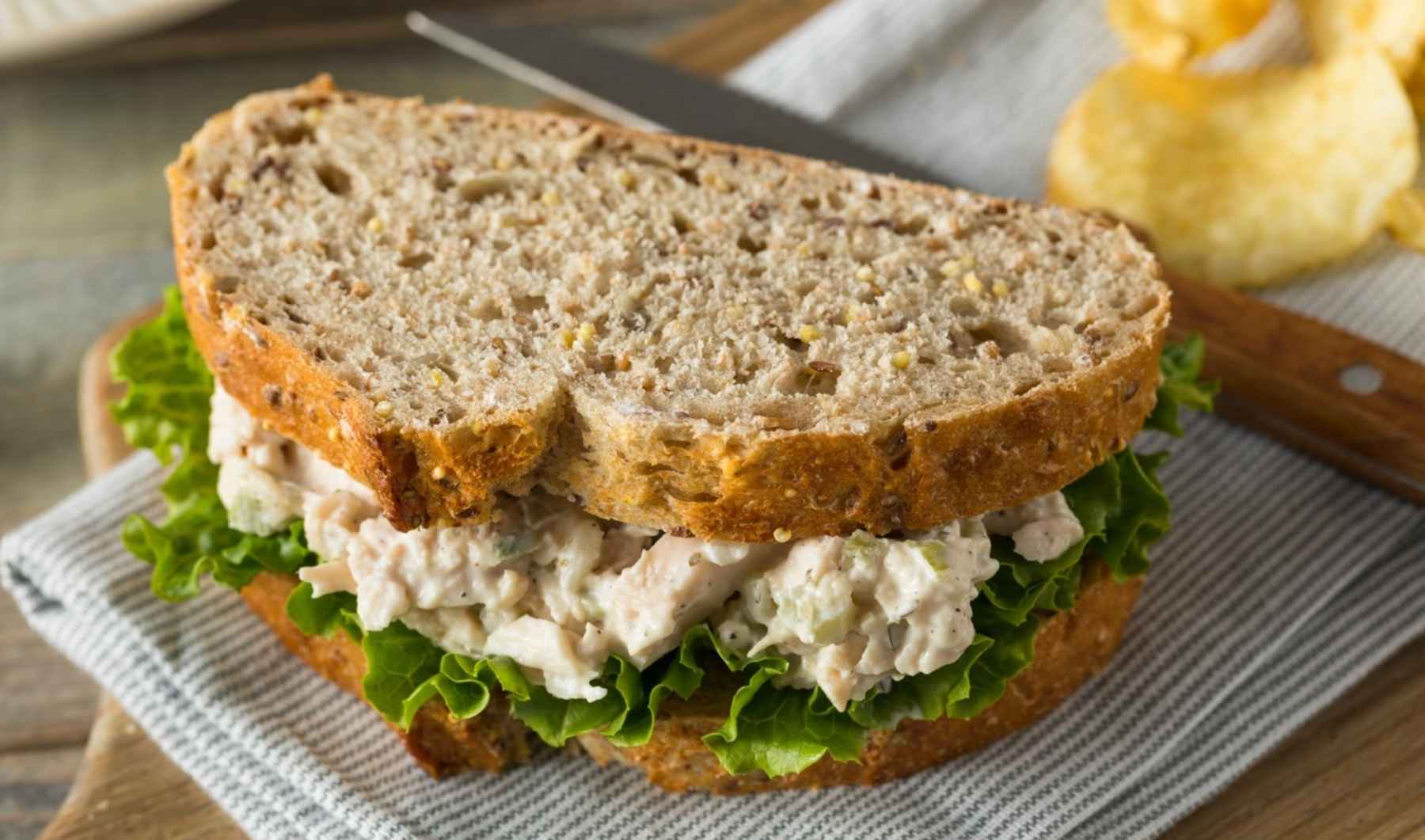 Rye bread and tarragon combine very well for a chicken salad sandwich Prep - photo 7