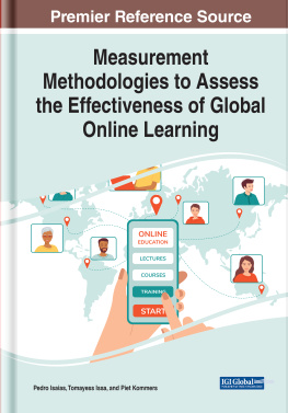 Pedro Isaias Measurement Methodologies to Assess the Effectiveness of Global Online Learning