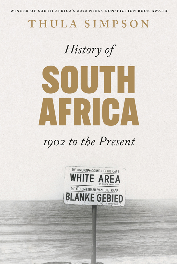 Praise for History of South Africa History of South Africa is a very - photo 1