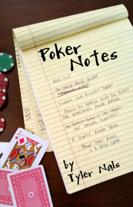 Joe Williams - Poker Notes