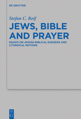 Stefan C. Reif - Jews, Bible and Prayer: Essays on Jewish Biblical Exegesis and Liturgical Notions (Beihefte zur Zeitschrift fur die Alttestamentliche Wissenschaft): 498