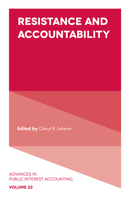 Cheryl R. Lehman - Resistance and Accountability