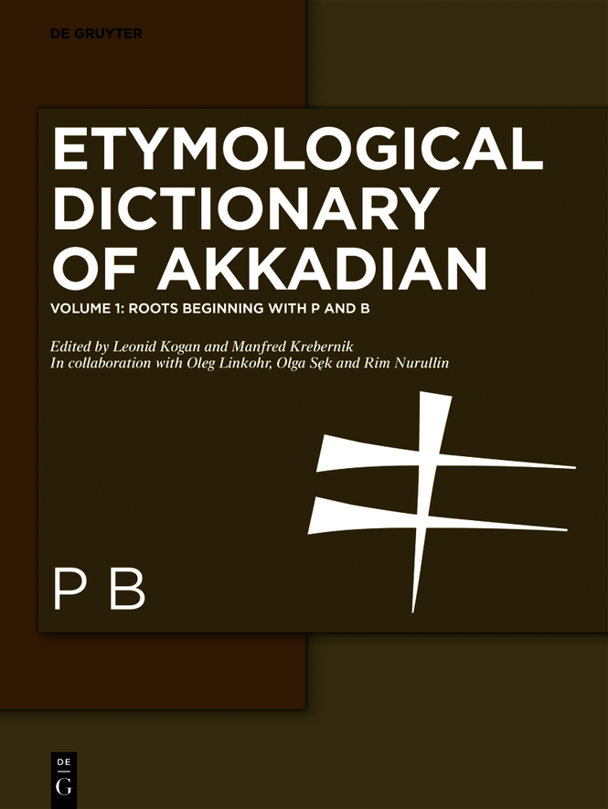 Etymological Dictionary of Akkadian Edited by Leonid Kogan Manfred Krebernik - photo 1