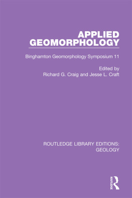 Richard G. Craig (editor) - Applied Geomorphology: Binghamton Geomorphology Symposium 11