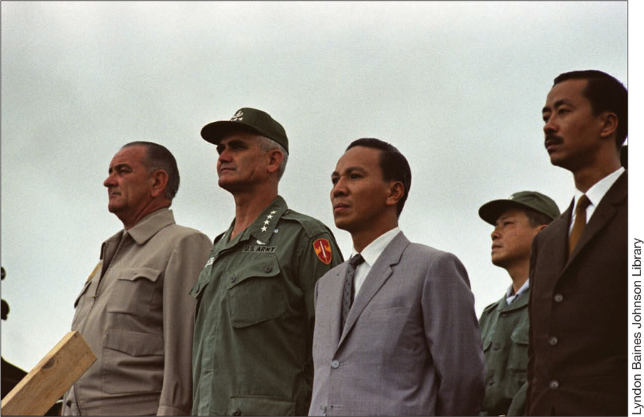 American and South Vietnamese leaders meet at Cam Ranh Bay From left Lyndon - photo 11