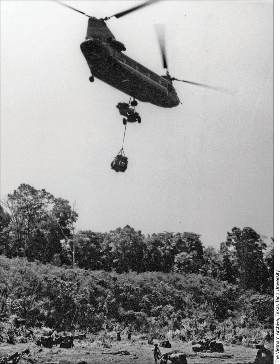 A CH-47 Chinook helicopter delivers artillery equipment and supplies to the 1st - photo 5