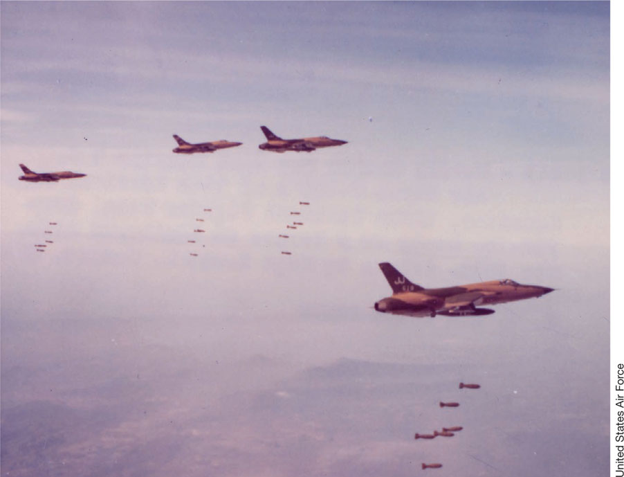 F-105 Thunderchiefs assigned to Operation Rolling Thunder bomb North Vietnam - photo 8