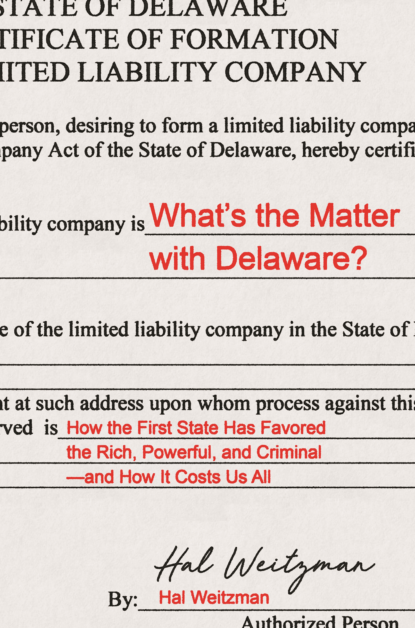 WHATS THE MATTER WITH DELAWARE Whats the Matter with Delaware How the - photo 1