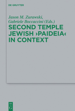 Jason M. Zurawski - Second Temple Jewish “Paideia” in Context