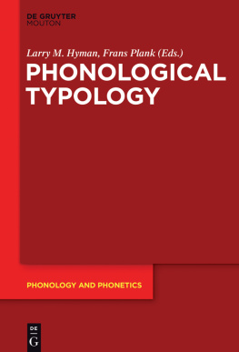 Plank - Phonological Typology