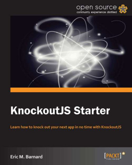 Eric M. Barnard - KnockoutJS Starter