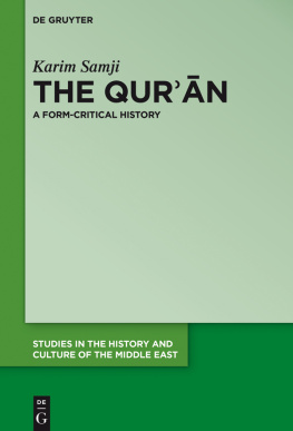 Samji - The Qurān: A Form-Critical History