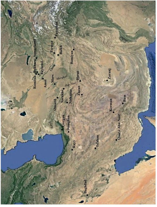 Map of Iran and Central Asia Google 2013 Map of Iran and South Central - photo 2