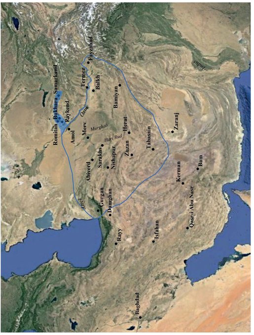 Map of Iran and Central Asia Greater Khorasan Google Earth 2013 - photo 5