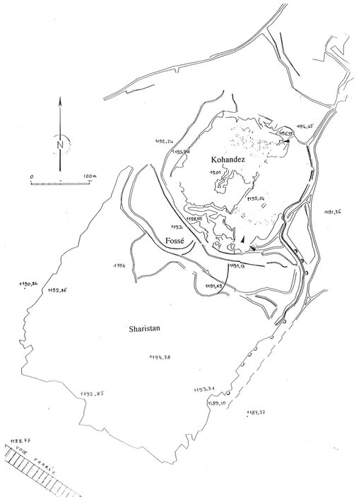 Plan of Nishapur citadel and shahrestan V Bernard 2005 Plan of Qaleh - photo 6