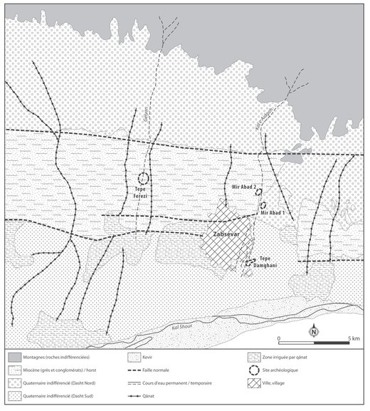 Carte gomorphologique simplifie de la rgion de Sabzevar Eric Fouache et al - photo 12