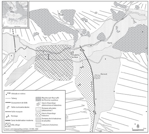 Carte gomorphologique simplifie de la rgion de Bam Eric Fouache et al 2010 - photo 14