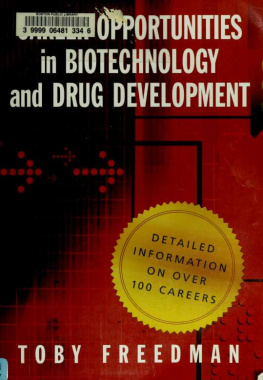 Freedman Career opportunities in biotechnology and drug development