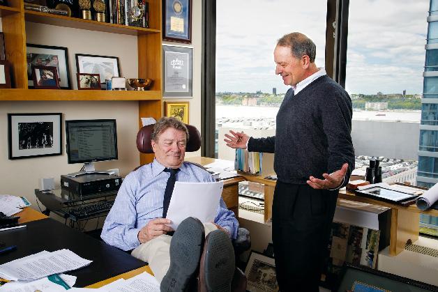 Steve Kroft and Jeff Fager photographed in 2011 started working together at - photo 1