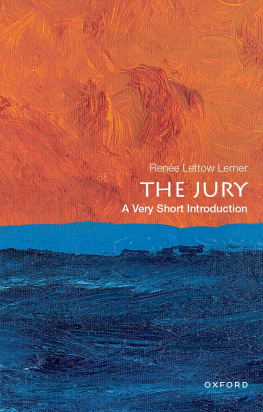 Renée Lettow Lerner - The Jury: A Very Short Introduction