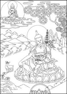 Padmasambhava foreground and dGa-Rab-rDorje background D RAWING BY G LEN - photo 2