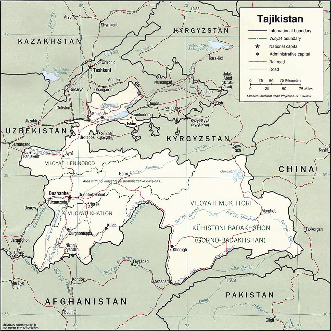 Political map of Tajikistan 2001 University of Texas Libraries Introduction - photo 2